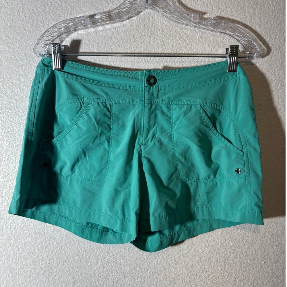 Athleta Women's Size 6 Turquoise Costa Board Shorts Quick-Dry UPF 50+ w/ Pockets